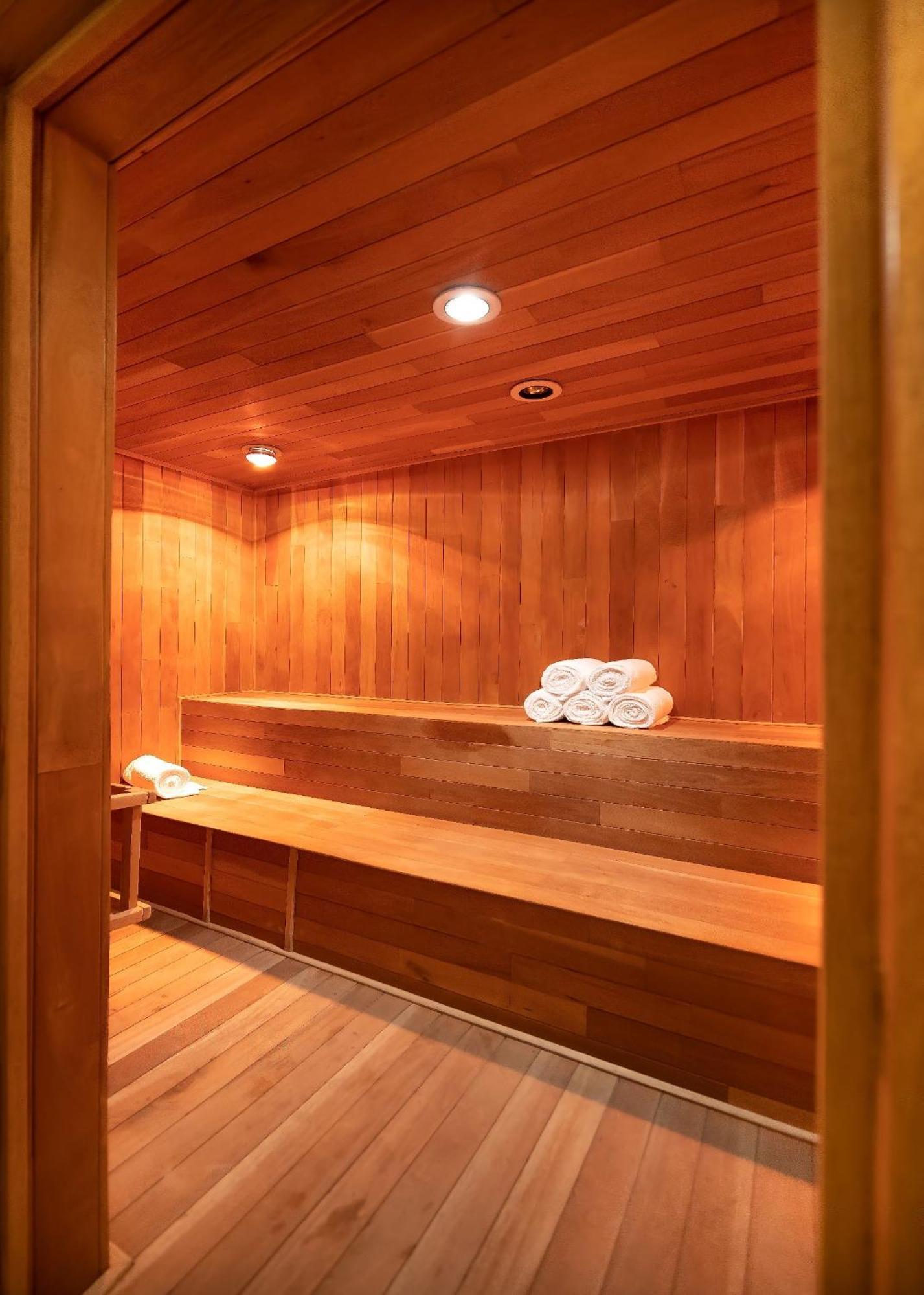 Metria Hotel León Buitenkant foto A modern Finnish sauna